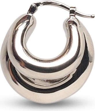 Panconesi Huggies Blow Up Silver Copper Earrings