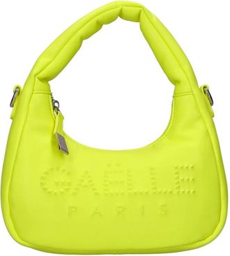Ga&euml;lle Paris Schoudertas - Dames - Schoudertassen - Geel - ONE Size - Leer - Tassen