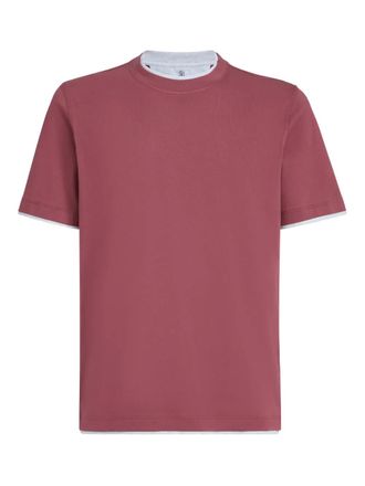 Brunello Cucinelli T-shirt girocollo - Rosso