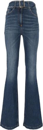 Elisabetta Franchi Jeans - Dames - Flared Jeans - Blauw - W29 - Jeans