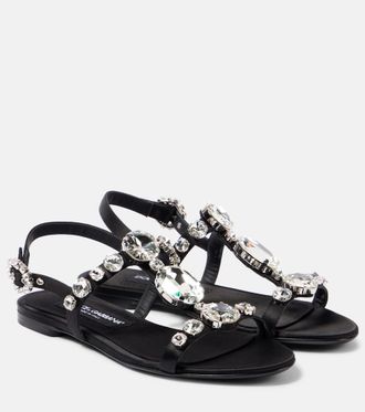 Dolce & Gabbana Bianca embellished satin sandals