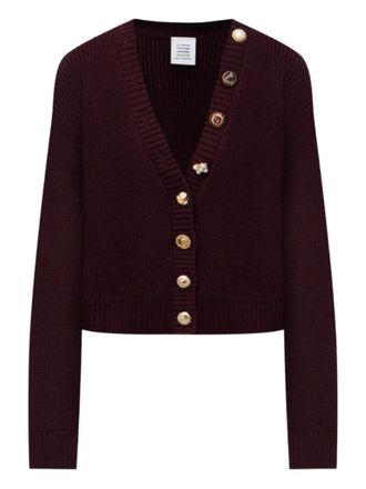 VETEMENTS embellished V-neck cardigan - Rood