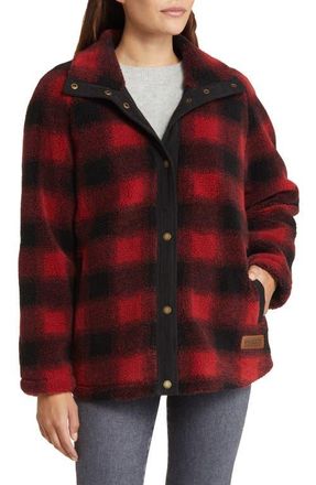Pendleton Windom Fleece Jacket in Red/Black Buffalo at Nordstrom, Size Xx-Large
