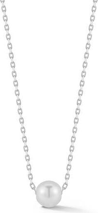 Glaze Jewelry 6mm Pearl Necklace in Silver at Nordstrom Rack