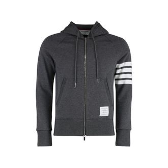 Thom Browne Classic Loopback 4-Bar Zip-up Hoodie