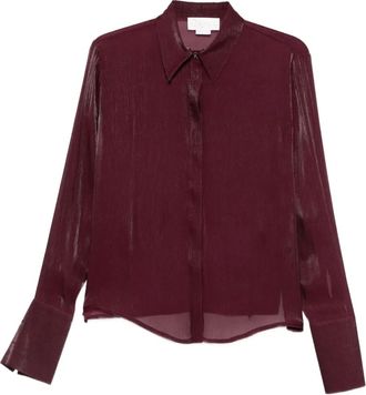 Genny Blouse met lange mouwen - Paars