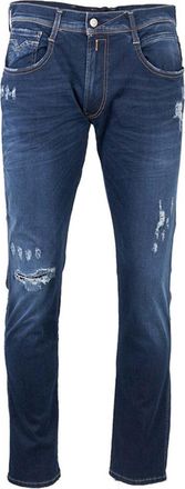 Replay Mens Broken And Repaired Jeans Blue Cotton - Size 30W/30L