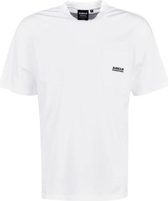 Barbour Klassiek Radok Zak T-Shirt - Heren - T-shirts - Wit - M - Katoen - Tops