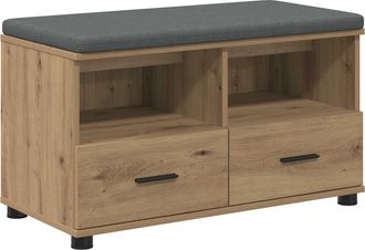 vidaXL Banco De Entrada Roble Artisan 80 X 38 X 46 Cm Vidaxl
