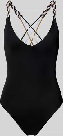 HUGO BOSS Badeanzug mit Flechtdetails Modell BRAID in Black, Gr&ouml;&szlig;e XL