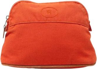 Herm&egrave;s Pre-owned Clutches, female, Orange, Size: ONE SIZE Pre-owned Bolide Trousse
