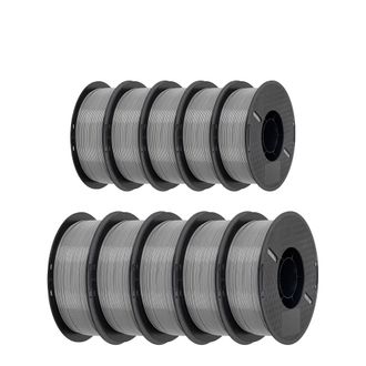 OEM Filamento Pla Para Impresoras 3d, 1,75 Mm De Di&aacute;metro, Rollo De 1 Kg, Petg De 10 Kg, Gris