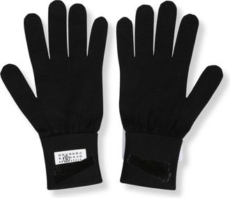 Maison Margiela Wollen handschoenen - Heren - Handschoenen - Zwart - M - Wol - Accessoires