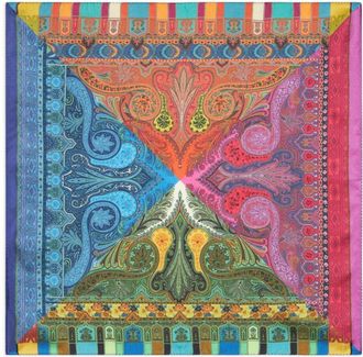 Etro paisley-print silk pocket square - men - Silk - One Size - Pink
