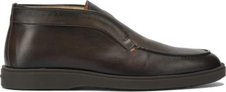 Santoni Dragon Suede Desert Boot - Heren - Enkellaarsjes - Bruin - 43 1/2 EU - Leer - Schoenen