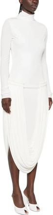 Stella McCartney Midi Jurk - Dames - Casual kleedjes - Wit - XS - Kleedjes