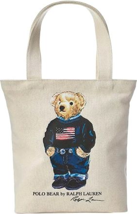 Polo Ralph Lauren Bolso Tote Bear Small Shopper - Bags - Mujer - Beige - ONE SIZE