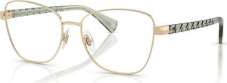 Ralph Lauren 53mm Irregular optical glasses in Gold/Brown at Nordstrom