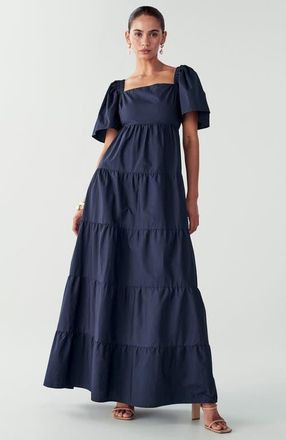 Willa Zelda Tiered Dress in Navy Blue at Nordstrom, Size 2