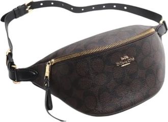 Coach Pre-owned Belt Bags, male, Brown, Size: ONE SIZE Pre-owned Signature PVC Coated Canvas Waist Bag