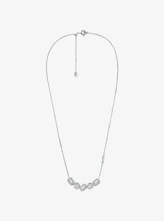 Michael Kors Precious Metal-Plated Sterling Silver Pav&eacute; Necklace