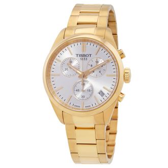 Tissot PR 100 Chronograph Quartz Silver Dial Mens Watch T150.417.33.031.00