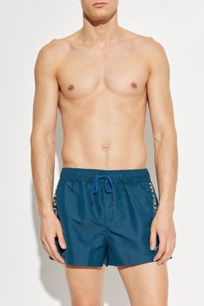 Versace Swim Shorts, Mens, Navy Blue