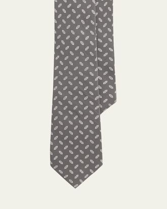 Ralph Lauren Purple Label Mens Mini Geometric Silk Tie