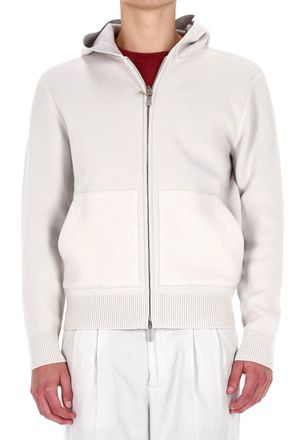 Eleventy Full-Zip Wool Hoodie