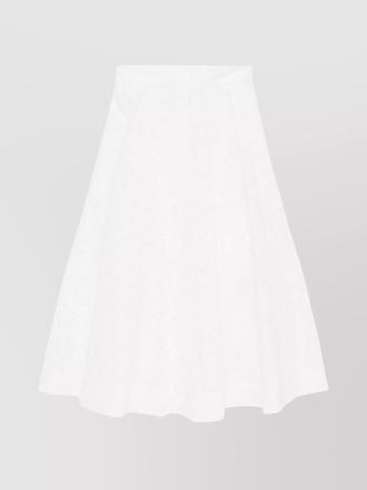 Zimmermann crush cotton midi skirt