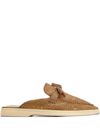 Nicoli Jezelinda bow-detail mules - Brown