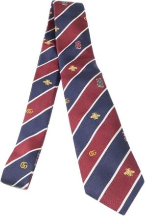 Gucci Pre-owned Cravat - Heren - Pre-owned - Veelkleurig - Maat: ONE Size Zijde