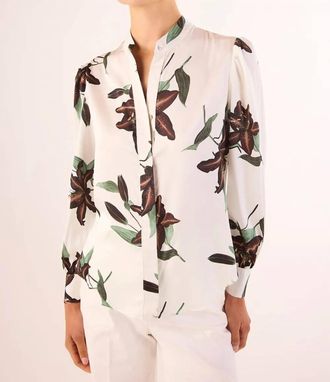 Misa Jolie Long Sleeve Top In Black Lilly