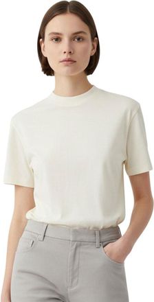 Moncler White Crew Neck Logo T-Shirt