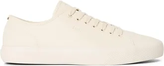 HUGO BOSS Mens Low Profile Sporty Trainers With Rubber Soles in Light Beige - Size UK 7
