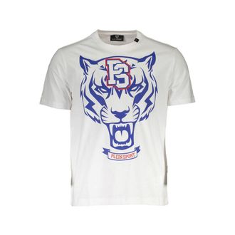 Plein Sport White Cotton Mens Mens T-Shirt