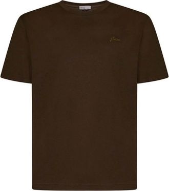 Herno Cotton T-shirt - Heren - T-shirts - Groen - 4XL - Katoen - Tops