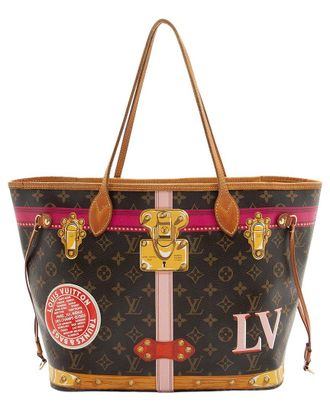 Louis Vuitton Limited Edition Monogram Canvas Summer Trunk Neverfull Mm Tote (Authentic Pre-Loved)