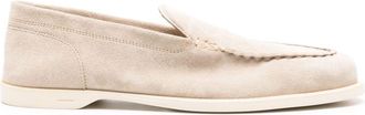 John Lobb Pace su&egrave;de leren loafers