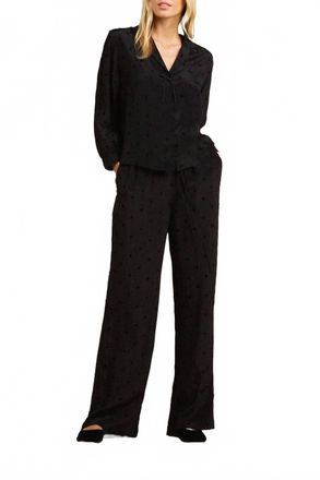 Trovata Vera Pants In Black Polka Dot