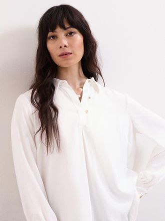 Phase Eight Button Detailed Ashton Ivory Shirt at Nordstrom, Size 14