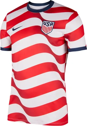 Nike USMNT Nike Mens Soccer Short-Sleeve Supporters Top in White | JU1495-133