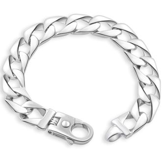 Pompeii3 Mens 14k Gold (66gram) or Platinum (106gram) 11.5mm Link Bracelet 8.5