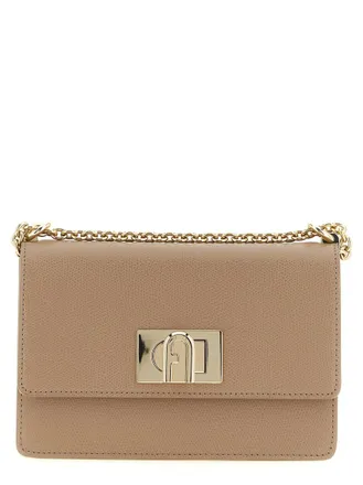 Furla Beige 1927 Mini Crossbody Bag