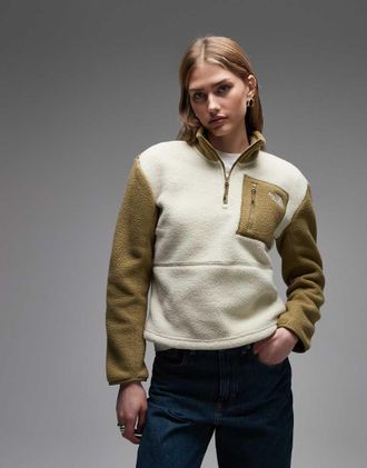 The North Face Yumiori - Pile beige con zip corta-Neutro