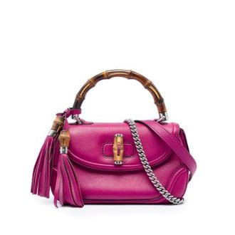 Gucci Pre-owned New Bamboo Satchel - - Pre-owned - Donna - Rosa - ONE SIZE