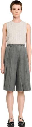 Sandro Pleated long shorts in Grey at Nordstrom, Size 36 Eu
