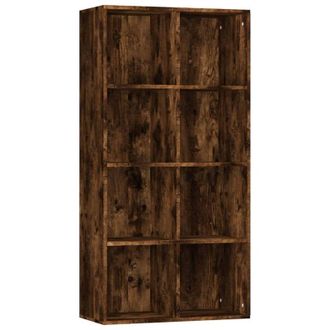 vidaXL Libreria/Credenza Rovere Fumo 66x30x130 cm in Legno Multistrato - Vidaxl