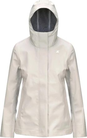 K-Way Madalina Bonded Jersey Jacket - Dames - Regenjassen - Grijs - L - Polyester - Jassen