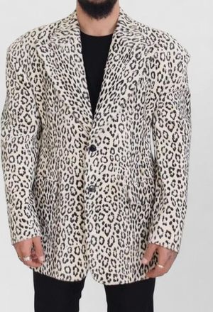 Dolce & Gabbana leopard single breasted blazer